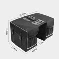 thumbnail image 3 of Lightning of TodaySuoKom Bicycle Rear Rack Bag with Ultra-Stable Hooks & Large Pockets, Bike Trunk Bag with Cover,Anti-Tear Bike Storage Bag for Cycling Touring/Commuting, 3 of 7