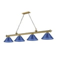 thumbnail image 6 of Z-Lite 2306-4BN-ARDB Cordon 4 Light 14" Wide Billiard Chandelier - Blue, 6 of 7