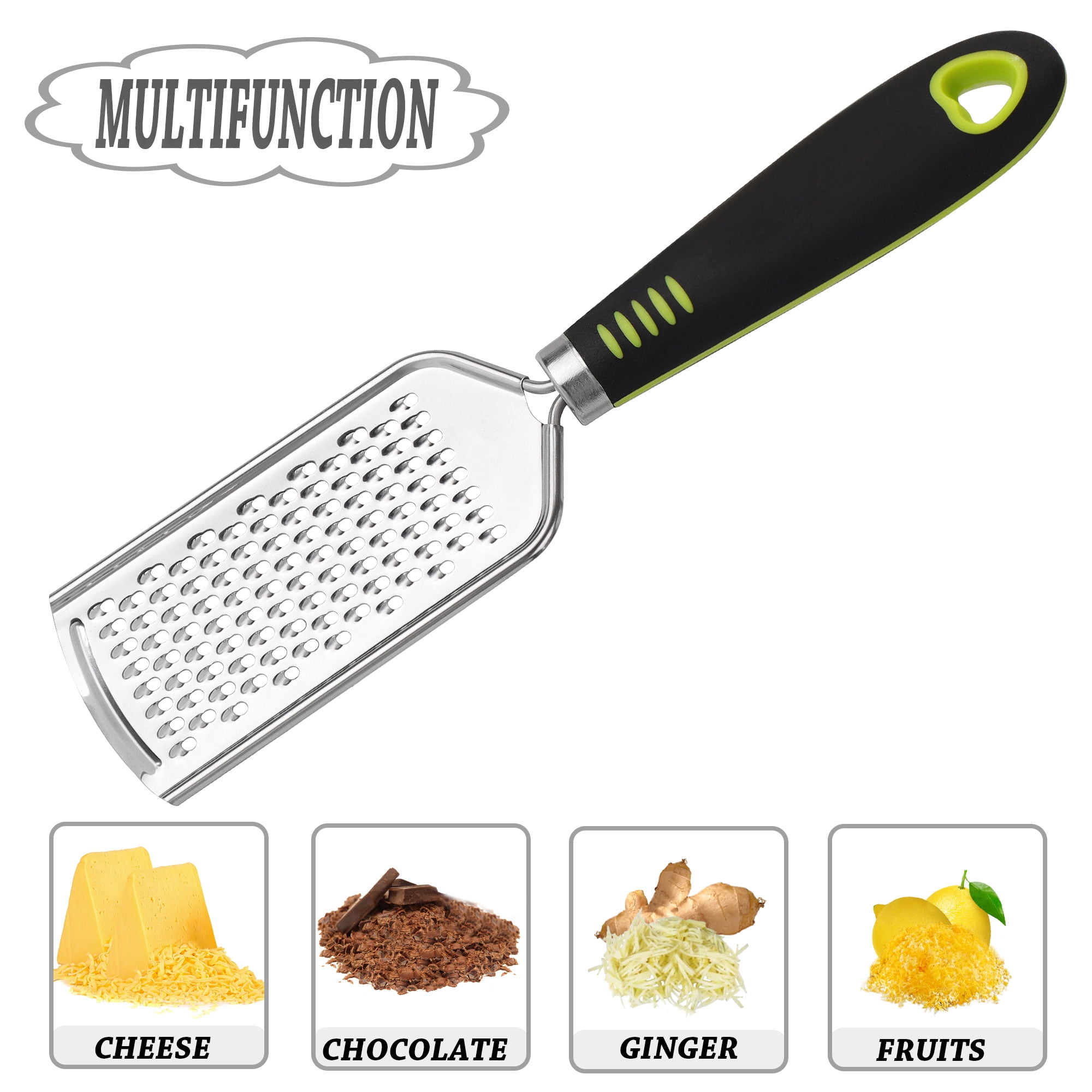 Unique Bargains Kitchen Cheese Grater Stainless Steel Lemon Zester 9.6" x 2.4" 1 Pc