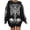 Black, variant on Women Gothic Skeleton Sweatshirt Punk Oversized Skull Graphic Sweater Y2K Halloween Long Sleeve Hoodies Pullover Halloween Gifts , L, Black