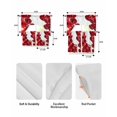 thumbnail image 5 of Valentine's Day Swag Curtains for Living Room/Bedroom Windows, Dark Red Love Heart Ballons Romantic Kitchen Curtains and Valances Set 36 Inch Length, Light Filtering Swags Valance Curtain Panels, 5 of 5