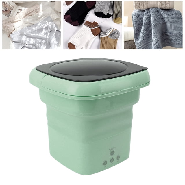 Mini Portable Bucket Washer, Foldable Mini Washing Machine, Small Washing Machine For Underwear, Baby Clothes, Apartments, Dormitories, Camping, Travel