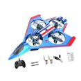thumbnail image 1 of Avión RC con giro de 360 degree, portátil, para acrobacias y control remoto, ideal para principiantes. Batería Azul Roja 2, 1 of 9