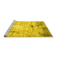 thumbnail image 2 of Ahgly Company Machine Washable Indoor Rectangle Oriental Yellow Industrial Area Rugs, 2' x 5', 2 of 4