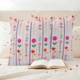thumbnail image 3 of Purple Pink Spring Floral Outdoor Waterproof Pillow Covers, Colorful Summer Flowers Botanical Decorative Square Throw Pillowcase Sofa Cushion Sham for Patio/Couch/Chair, 26"x26" 2 Pack, 3 of 8