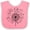 Pink and White, variant on Inktastic Music Dandelion Musical Boys or Girls Baby Bib