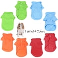 thumbnail image 4 of 4 Pack Dog Shirts Pet Puppy T-Shirt Clothes Outfit Apparel Coats Tops B, 4 of 7