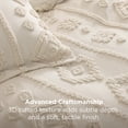 thumbnail image 2 of Set de Edredón Bedsure Queen Size Beige Tufted Boho 3 Piezas, 2 of 8