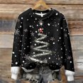 thumbnail image 5 of Cozy Holiday Charm Printed Crewneck Pullover For Casual Knit Sweater With Seasonal Graphic, 5 of 5