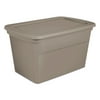 Sterilite 30 Gallon Plastic Stackable Storage Tote Container Box, Taupe(42 Pack)