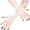 White, variant on TRUBKH Tea Party Gloves Opera Gloves Tea Party Gloves for Women Arm Warmers Fishnet Arm Sleeves Satin Gloves Wedding Gloves White One Size