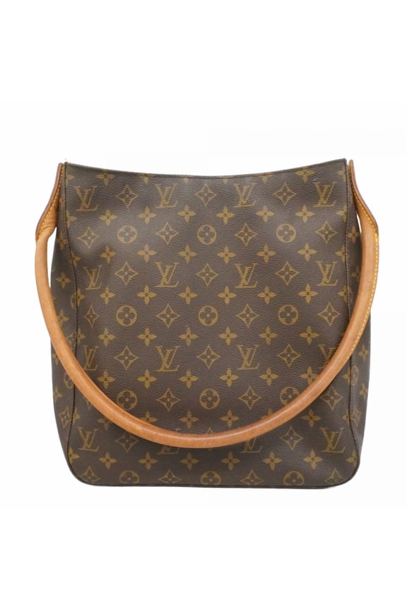Pre-Owned Louis Vuitton Monogram Looping GM Shoulder Bag M51145 Brown Women's