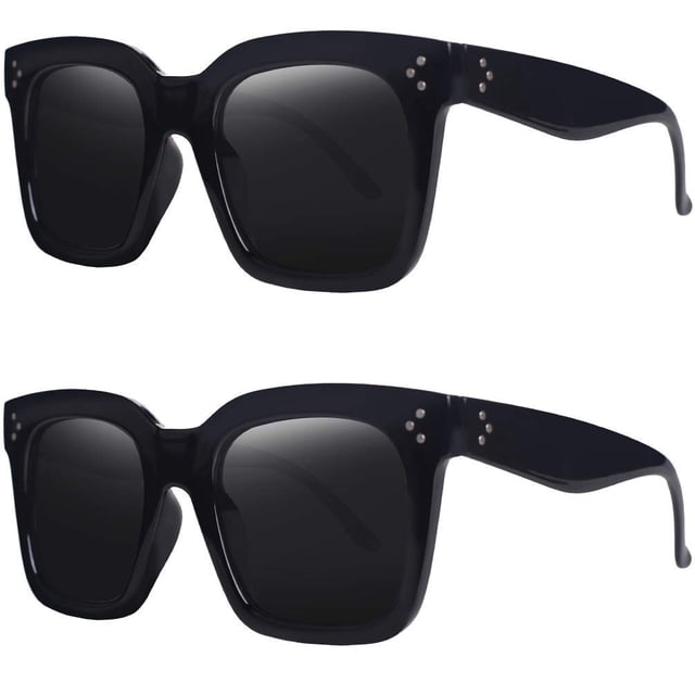 Gafas de Sol TAOTAOQI Vintage Cuadro Grande UV400 para Mujer