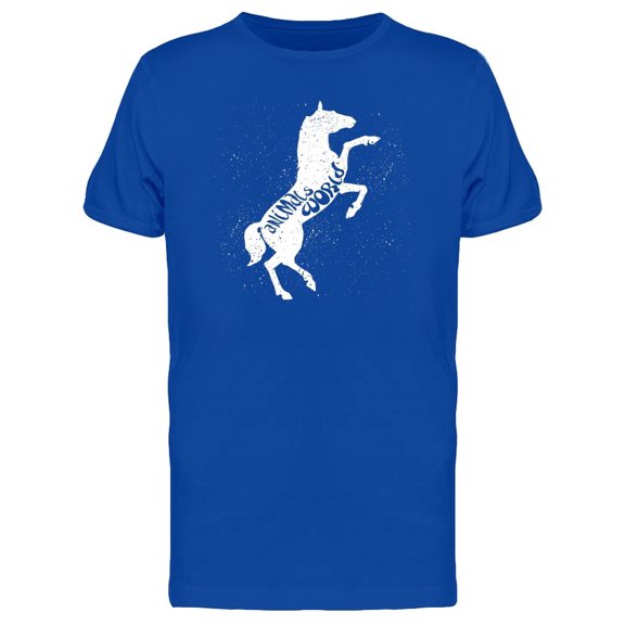 Animals World White Horse Tee Men's -Image by Shutterstock