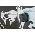 thumbnail image 3 of Brawny Bronco - 35-in w/Camera - US Made SpareCover® - White Print with black trim - Brawny Series - Heavy Vinyl Denim Texture - High Endurance Spare Tire Cover, 3 of 8