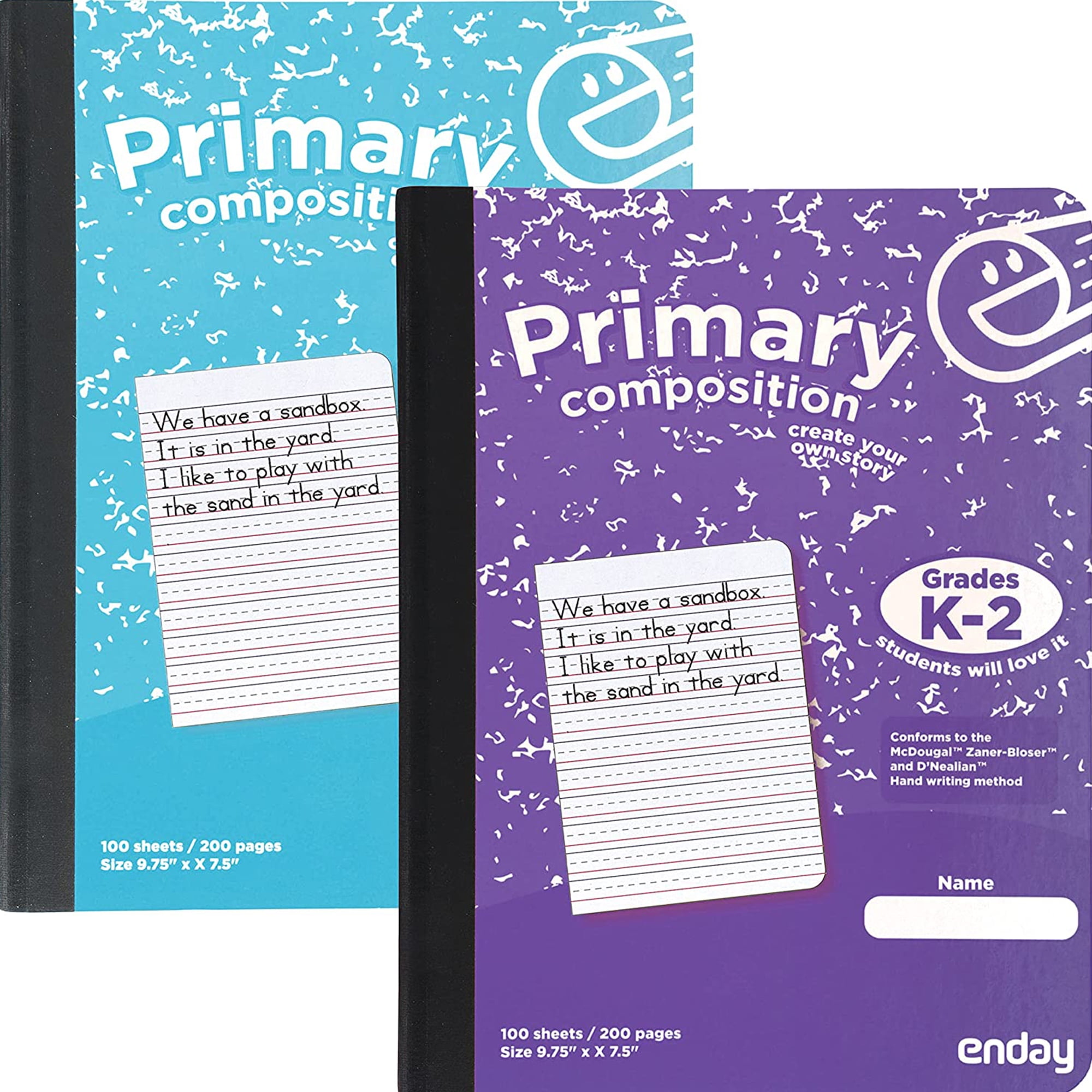 Enday Primary Composition Notebook K2 Ruled Notebook School Supplies