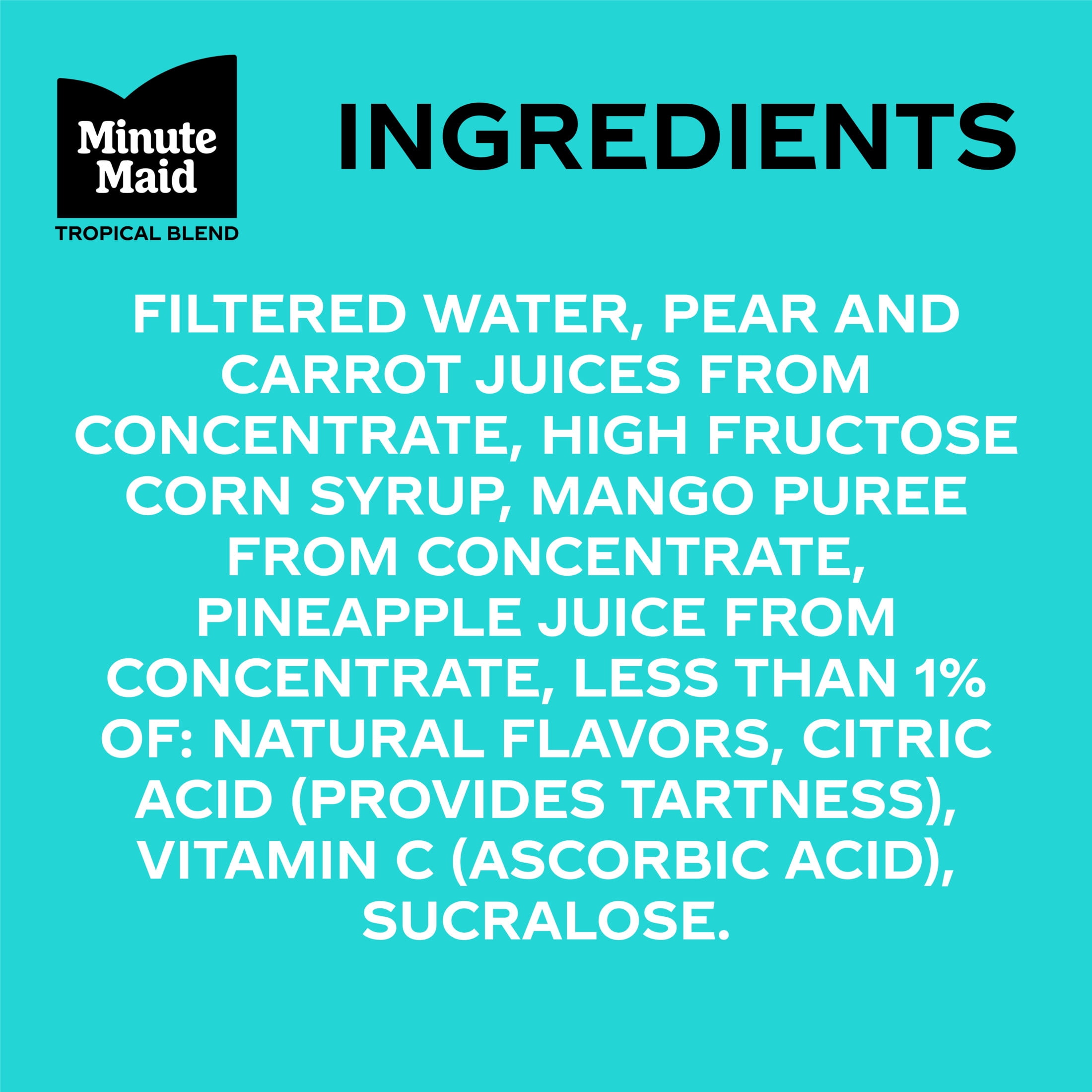 Minute Maid Tropical Juice Drink Bottle, 12 fl oz