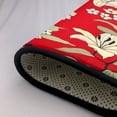 thumbnail image 5 of Area Rugs For Living Room Decor - Lilies Flowers Red Soft Anti Slip Throw Washable Rugs 5x7 For Bedroom, Indoor Carpet For Bedroom Living Room 80x58In, 5 of 7