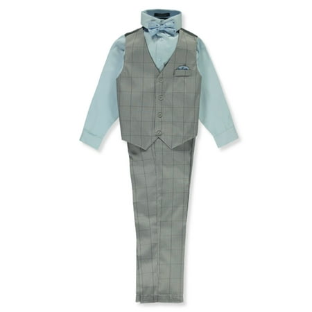 

Andrew Fezza Boys 4-Piece Vest Set Outfit - gray 2t (Toddler)