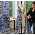 thumbnail image 5 of Soimoi Cotton Poplin Fabric Macaw Parrot,Leaves & Waterlily Floral Printed Craft Fabric by the Yard 56 Inch Wide, 5 of 7