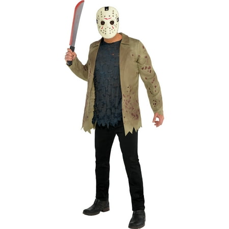 Friday the 13th Jason Voorhees Costume for Adults, Standard Size, With Jacket
