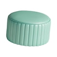 thumbnail image 1 of Taburete otomano redondo Reposapiés redondo Taburete estable Taburete decorativo Taburete bajo azul menta, 1 of 9