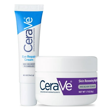 Renewing Peel - CeraVe Eye Repair Cream & Skin Renewing Night Cream Bundle