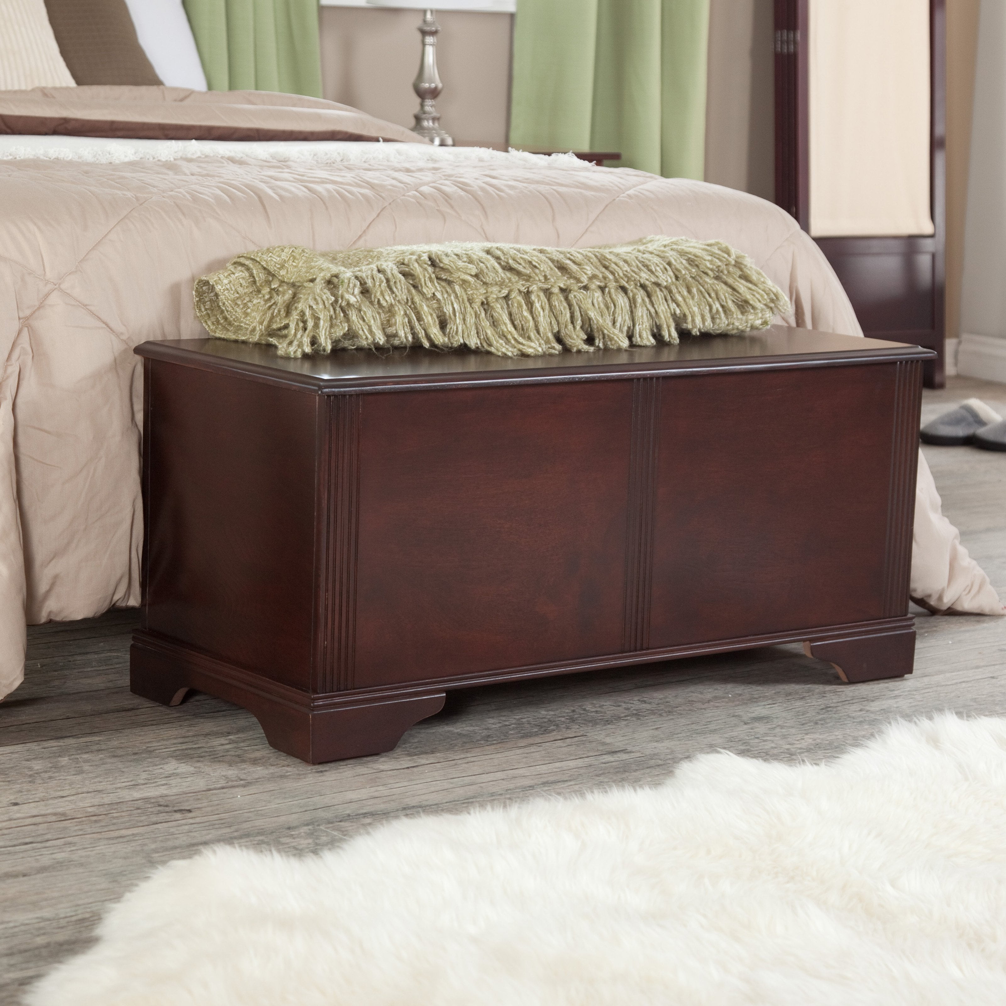 Sydney Hope Cedar Chest Cherry Finish Walmart