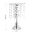 thumbnail image 2 of 10-Piece Glass Beaded Crystal Flower Stand – Elegant Mermaid Design, Electroplated Iron with Acrylic Beads for Wedding and Event Centerpieces, Easy to Assemble and Clean, 2 of 20