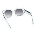 thumbnail image 4 of Womens Mod Fashion Round Thick Temple Plastic Chic Sunglasses Slate - Smoke, 4 of 4