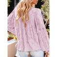 thumbnail image 3 of Tops de manga larga con estampado floral,Blusa de manga larga Blusa de manga larga redonda Blusa de manga larga con cuello redondo Máxima confiabilidad, 3 of 6