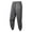 Dark Gray, variant on Men's Jogger Pants Sherpa Lined Winter Warm Trousers Stretch Elastic Waist Thermal Fleece Sweatpants with Zip Pockets (L, Black)