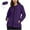 Purple, variant on Rain Jacket Women Sevevn Women's Lightweight Hooded Raincoat Waterproof Packable Active Outdoor Rain Jacket (3XL-5XL)