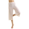 thumbnail image 2 of 2 Pcs Women Seamless Culotte Half Slips Bloomer Pettipants Wide Leg Pants Liner Slip Shorts, 2 of 7