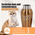 thumbnail image 3 of Arcticwind Pet Cremation Urns for Dog and Cat Ashes, Memorial Paw Print Urn, Stainless steel, To commemorate your pet friend, Gold, 3 of 6