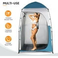 thumbnail image 4 of WYDK 6.8FT Shower Tent, Large Instant Pop Up Shelter with Mesh Floor & Carrying Bag, Privacy Changing Room Tent for Toilet, Camping, Dressing, Lightweight & Sturdy, Easy Set Up，Blue, 4 of 7