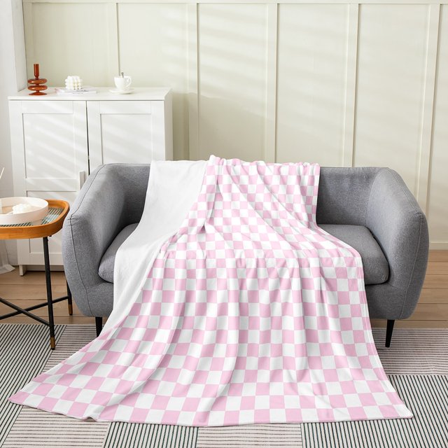 Erosebridal Plaid Buffalo Flannel Blanket, Checkered Sherpa Throw, Rectangle Room Decor