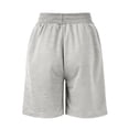 thumbnail image 7 of Resicozy Womens Athletic Sweat Shorts Soft Drawstring High Waisted Active Short Comfy Casual Plain Lounge Shorts with Pockets Light Gray 2XL, 7 of 7