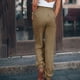 thumbnail image 5 of Pantalones sólidos casuales de mujer con bolsillo Cómodos pies de corbata Pantalones largos Fridja hfkajh101982, 5 of 8
