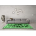 thumbnail image 3 of Ahgly Company Indoor Round Persian Emerald Green Traditional Area Rugs, 5' Round, 3 of 4