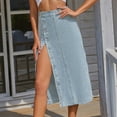 thumbnail image 4 of Women's Irregular Split Denim High Waisted Skirt Skirt Hangers Space Saving Girls Skirts Neon Skirt Tennis Skirts for Women Summer Skirts for Women plus Size Skater Skirt Skirt Shorts Lace Skirt Plaid, 4 of 8