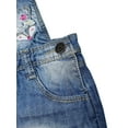 thumbnail image 6 of Kidscool Space Baby & Little Girls Pink Elephant & Rainbow embroidereded Moustached Effect Denim Shortalls,Blue,2-3 Years, 6 of 7