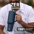 thumbnail image 6 of Elemental Commuter 40 oz Tumbler with Handle and Straw Lid | Travel Coffee Mug Spill Resistant | Insulated Cup Stainless Steel Tumblers for Water, Smoothies, Milkshake and More | Navy Blue, 6 of 7