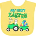 thumbnail image 3 of Inktastic My First Easter Bunny and Tractor Boys or Girls Baby Bib, 3 of 4