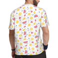 thumbnail image 2 of Rocae Tropical Fruit for Men's Mesh Quick-Dry Short Sleeve Workout T-Shirt,Mens Crew Neck Tee Lightweight Soft Classic T Shirts X-Small, 2 of 9