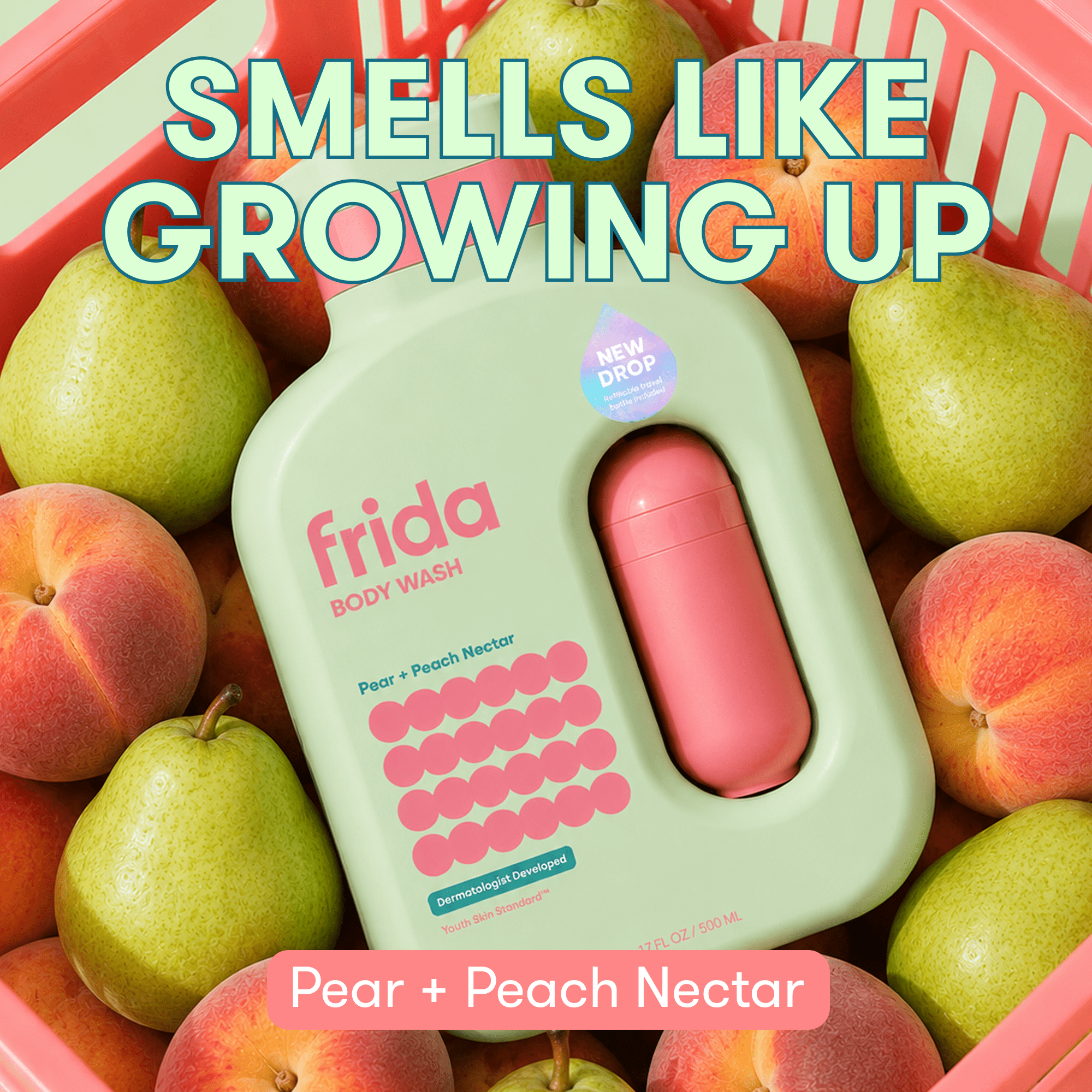 Frida for Kids Body Wash for Kids, Sensitive Skin Body Wash, 17 Fluid Ounce