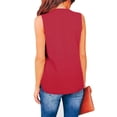 thumbnail image 2 of Camisetas sin mangas casuales,Camisetas sin mangas para mujer Blusa casual con botones Camisetas sin mangas de trabajo construidas para el futuro, 2 of 5