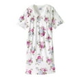 thumbnail image 3 of Silvert's Women’s Open Back Adaptive Nightgown - Short Sleeve Nightgown for Seniors, 3 of 3