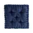 thumbnail image 3 of Square Floor Seat Pillow & Cushions, Thicken Soft Yoga Meditation Tatami Cushion for Adults & Kids, Patio Chair Pads for Bedroom, Living Room&Office, 20"x20"x5", Navy, 3 of 6