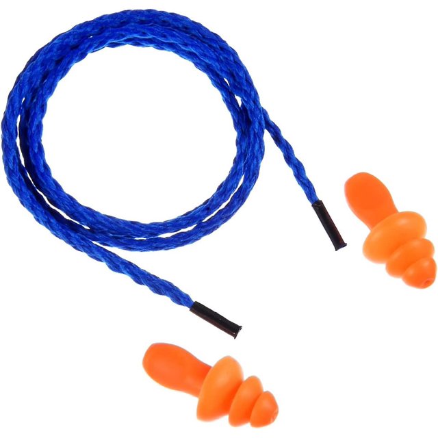 20 pares de tapones para los oídos con cable, tapones para los oídos de silicona reutilizables con cordón, tapón para los oídos antirruido para protección auditiva durante el sue?o, azul, Versailles Banban ShuxiuWang 8390614259317